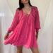 Free People Dresses | Hot Pink Free People Party Embellished Mini | Color: Pink | Size: S