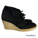 J. Crew Shoes | J.Crew Macalister Booties Black Suede Wedge Lace Up | Color: Black | Size: 7