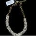 J. Crew Jewelry | J Crew Pearl And Crystal Statement Necklace New | Color: Gold/White | Size: Os