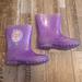 Disney Shoes | Frozen Girls Rain Boots Size 11 | Color: Purple | Size: 11g