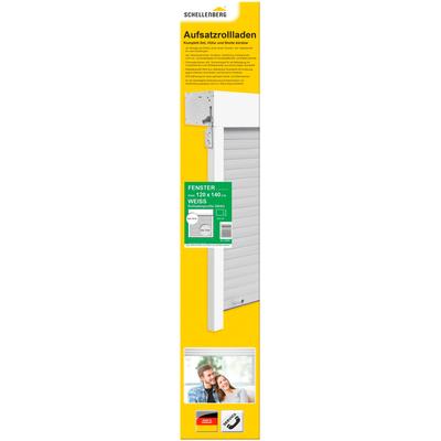 Aufsatzrollladen SCHELLENBERG "Set für Fenster, Mini System für 60 mm Stahlrohrwelle", grau, B:120cm H:140cm, Rollläden,