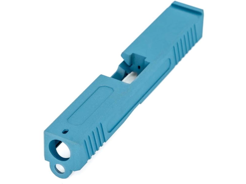 OpticsPlanet Exclusive EC Defense MK-1 Stripped G19 Pistol Slide Titanium Blue EC -MK1 TITANIUM BLUE