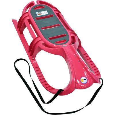 Schlitten KHW "Snow Tiger pink", pink, SchlittenB:47cm H:27cm L:105cm, Kunststoff, B:47cm H:27cm L:105cm