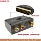 RVB SCART mâle à 3 RCA 600 AV audio vidéo M-F adaptateur convertisseur pour TV VCR péritel