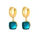 Bijoux en acier inoxydable de haute qualité jolis pendants d'oreilles en cristal pour femmes et
