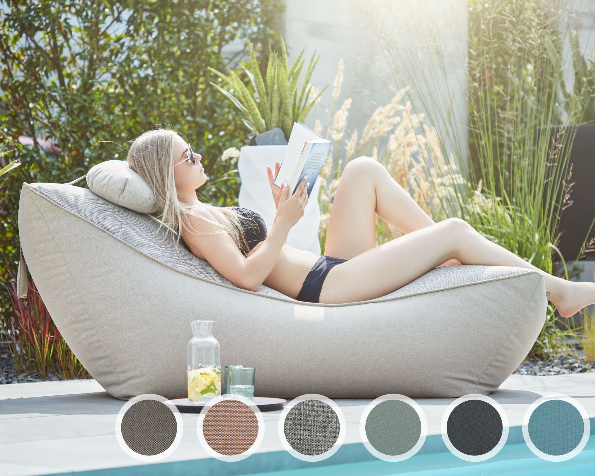 Sitting Bull »FLOW« Outdoor Liege PG1 MIAMI 011 seablue