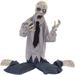 Haunted Hill Farm William the Animated Tattered Zombie Man, Indoor or Covered Outdoor Halloween Decoration, Battery Operated