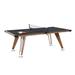 Hall Of Games Modern Midcentury Table Tennis Table w/ Easy Clamp Style Net Wood Legs/Synthetic Laminate in Black/Brown | Wayfair TT418Y22003