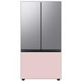 Samsung Bespoke 24 cu. ft. 3-door Refrigerator w/ Beverage Center & Custom Panels Included in Pink/Gray | 70 H x 35.75 W x 28.75 D in | Wayfair