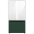 Samsung Bespoke 24 cu. ft. 3-door Refrigerator w/ Beverage Center & Custom Panels Included in Pink/Gray/Green | 70 H x 35.75 W x 28.75 D in | Wayfair