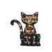 The Holiday Aisle® Spooky Town Day of the Dead Cat 2D Lighted Display in Black | 6.3 H x 23.43 W x 28.3 D in | Wayfair