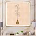Corrigan Studio® Minalism Ceramic Vase Line Art - Modern & Contemporary Canvas Wall Decor Canvas in Brown | 16 H x 16 W x 1 D in | Wayfair