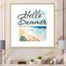 Highland Dunes Summer Seaside Art Illustration - on Canvas in White | 36 H x 36 W x 1.5 D in | Wayfair AB0F5709BDE54ED6B9B6E3F7178462BF