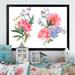 Winston Porter Bouquet Of Red & Blue Wildflowers - Farmhouse Canvas Wall Decor Canvas in Blue/Pink/White | 8 H x 12 W x 1 D in | Wayfair