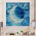 Ebern Designs Blue Moon Illustration - Modern & Contemporary Canvas Wall Decor Canvas in White | 36 H x 36 W x 1.5 D in | Wayfair