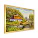 August Grove® Rural House In The Countryside VI - Traditional Canvas Artwork Canvas in White | 24 H x 36 W x 1 D in | Wayfair