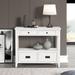 Winston Porter Elysa Solid Wood 4 - Drawer Accent Chest Wood in White | 31.5 H x 36 W x 13 D in | Wayfair E18B17509E834D9BA912B37D21923309