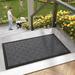 Corrigan Studio® Jerilene 72" L x 46" W Non-Slip Outdoor Door Mat Rubber | 48 H x 24 W in | Wayfair C7985E7F721041CBBDEFACA2E26B8851