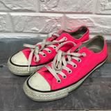 Converse Shoes | Converse Chuck Taylor All Star Hot Pink Canvas Low Tops 5 Men Size 7 Women | Color: Pink/White | Size: 7