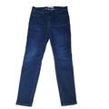 Madewell Jeans | Madewell Jeans 29 Mid Rise Skinny Whiskered Dark Blue Denim Pants Distressed | Color: Blue | Size: 29