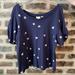 Anthropologie Tops | Euc Anthropologie H-15 Stl Top - Size Large | Color: Blue/White | Size: L