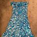 Lilly Pulitzer Dresses | Lilly Pulitzer Strapless Beautiful Blue And White Dress! Size Small | Color: Blue/White | Size: S