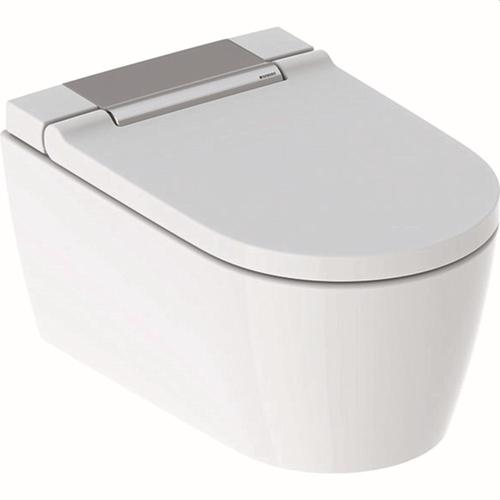 Geberit AquaClean Sela Wand-Dusch-WC Komplettanlage, mit WC-Sitz weiß/chrom hochglanz, 146220211 146220211