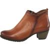 Stiefelette HEINE, Damen, Gr. 39, braun (cognac), Leder, Glattleder, Rindsleder, sportlich, Schuhe