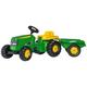 Trettraktor ROLLY TOYS "John Deere" Tretfahrzeuge grün Kinder Trettraktor