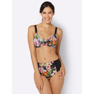 Balconette-Bikini FEEL GOOD, Damen, Gr. 40, Cup E, bunt (schwarz, bunt, bedruckt), Elasthan, Polyamid, Bikini-Sets Image