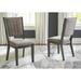 Ashley Furniture Wittland Gray/Dark Brown Dining Upholstered Side Chair (Set of 2) - 17"W x 22"D x 39"H