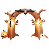 Halloween Outdoor Spoof Tree Monster Ghost Blow Up Yard Decoration W/ Built-In Led Lights