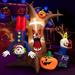 Halloween Festives Inflatable Spoof Ghost Yard Decoration With LED Lights