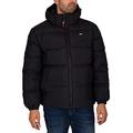 Tommy Jeans Herren Daunenjacke TJM Essential Winter, Schwarz (Black), XXL