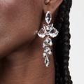 Anthropologie Jewelry | New~ Anthropologie Shashi "Verbesina" Crystal Earrings | Color: Silver | Size: Os