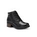 Women's Trudy Lace Up Bootie by Eastland in Black (Size 8 1/2 M)