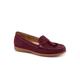 Wide Width Women's Dawson Casual Flat by Trotters in Dark Cherry Suede (Size 10 W)