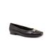 Women's Harmony Dressy Flat by Trotters in Black (Size 8 1/2 M)