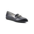 Women's Maria Casual Flat by Cliffs in Black Smooth (Size 6 1/2 M)