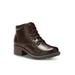 Women's Trudy Lace Up Bootie by Eastland in Brown (Size 7 1/2 M)