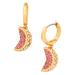 Kate Spade Jewelry | Kate Spade Fruit Salad Grapefruit Huggies Hoop Earrings | Color: Gold/Pink | Size: Os