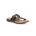 Wide Width Women's Tahiti II Sandals by Eastland in Tan (Size 6 W)