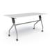 Compel Nifty Nesting Training Table w/ Casters Wood/Steel in White | 60 W x 24 D in | Wayfair NIF-6024-WHT