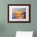 Trademark Fine Art 'Hawaiian Sunset' Framed Painting Print Canvas | 19.5 H x 23.5 W x 1.25 D in | Wayfair MA0817-W1620MF