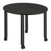 Regency Kee Round Breakroom Table Top Wood/Metal in Gray | 29 H x 48 W x 48 D in | Wayfair TBMC48RNDAGBK