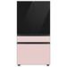 Samsung Bespoke 23 cu. ft. Smart 4-Door Refrigerator w/ Beverage Center & Custom Panels Included, in Pink/Gray | Wayfair