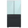 Samsung Bespoke 23 cu. ft. Smart 4-Door Refrigerator w/ Beverage Center & Custom Panels Included, in Gray/Blue | Wayfair