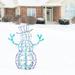 The Holiday Aisle® 48" Pre-Lit Iridescent Snowman in White | 48 H x 13 W x 41 D in | Wayfair 44CB169118704E25BA8B9E5E02B94B97