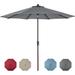 Arlmont & Co. 10Ft Auto Tilt Crank Umbrella Dual Blue, Granite in Gray | 108 H x 120 W x 60 D in | Wayfair 0A02BBF56AAD4649813F81BA34FF0E5E