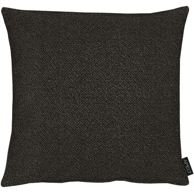 Dekokissen APELT "Tony" Gr. 1, braun (braun, unifarben), B:46cm L:46cm, Polyester, Dekokissen_Sitzkissen_Kissenhüllen, in ausdrucksstarken Farben, Kissenhülle ohne Füllung, 1 Stück Image